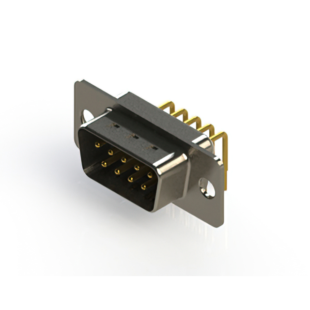 CONN D-SUB PLUG 9POS R/A SOLDER