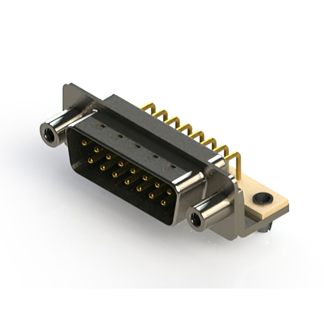 CONN D-SUB PLUG 15POS R/A SOLDER