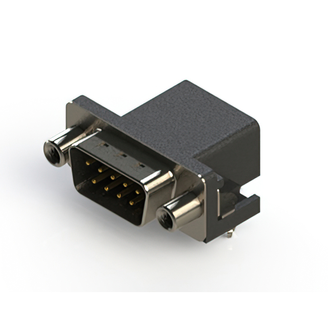 CONN D-SUB PLUG 9POS R/A SOLDER