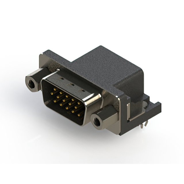 CONN D-SUB HD PLG 15POS R/A SLDR