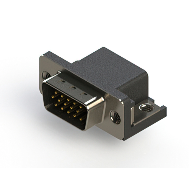 CONN D-SUB HD PLG 15POS R/A SLDR