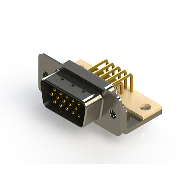 CONN D-SUB HD PLG 15POS R/A SLDR