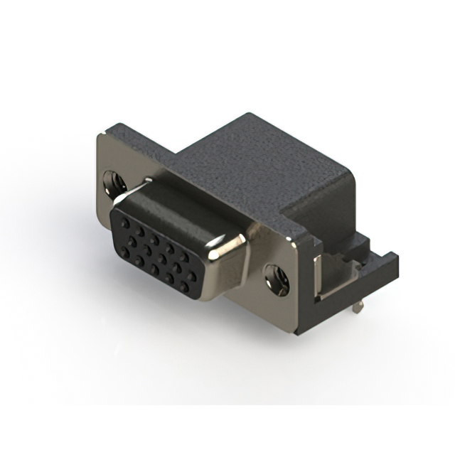 CONN D-SUB HD RCPT 15P R/A SLDR