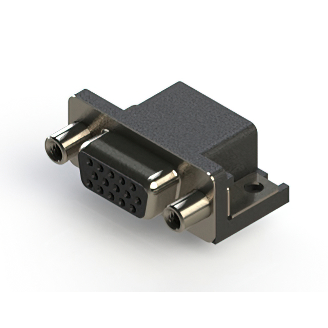 CONN D-SUB HD RCPT 15P R/A SLDR