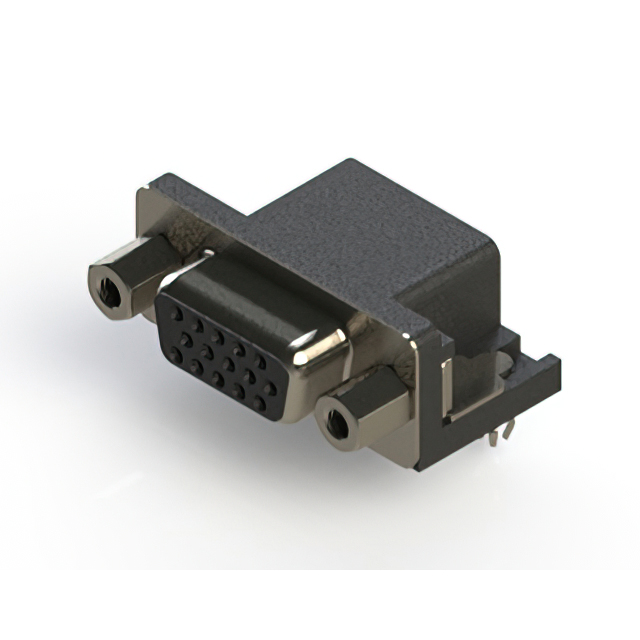 CONN D-SUB HD RCPT 15P R/A SLDR