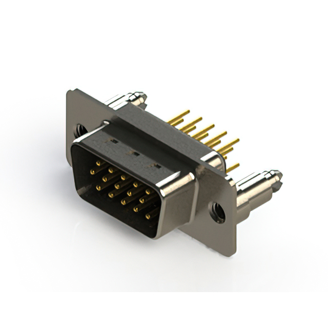 CONN D-SUB HD PLUG 15P VERT SLDR