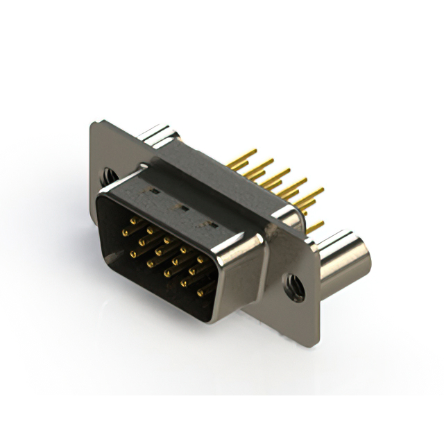 CONN D-SUB HD PLUG 15P VERT SLDR