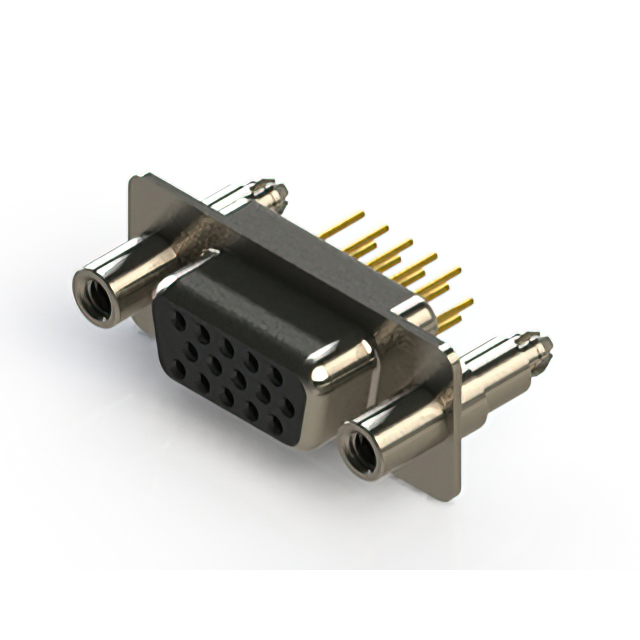 CONN D-SUB HD RCPT 15P VERT SLDR