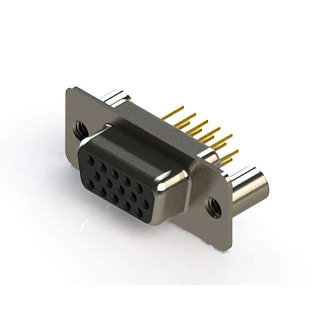 CONN D-SUB HD RCPT 15P VERT SLDR