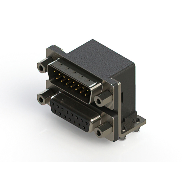 CONN D-SUB PLG/RCPT 15P R/A SLDR