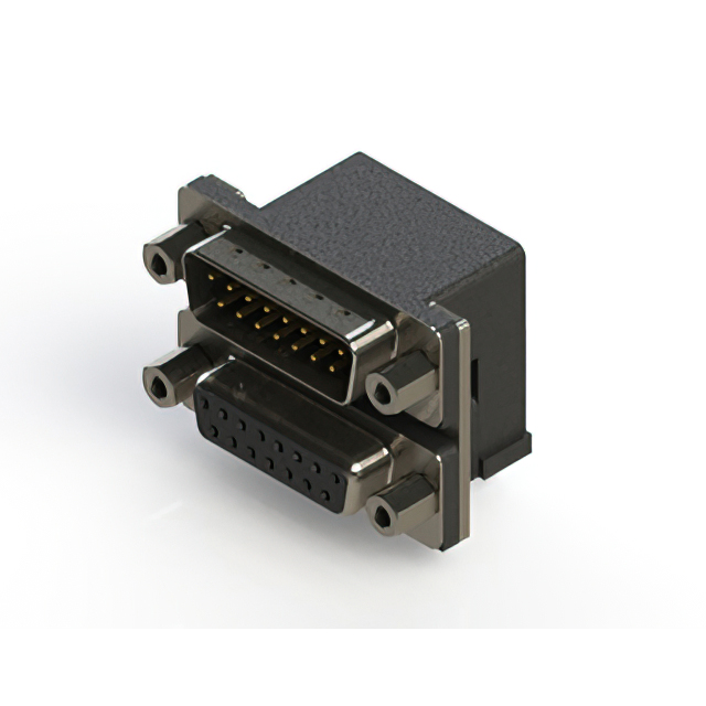 CONN D-SUB PLG/RCPT 15P R/A SLDR