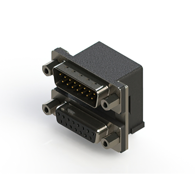 CONN D-SUB PLG/RCPT 15P R/A SLDR