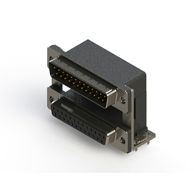 CONN D-SUB PLG/RCPT 25P R/A SLDR