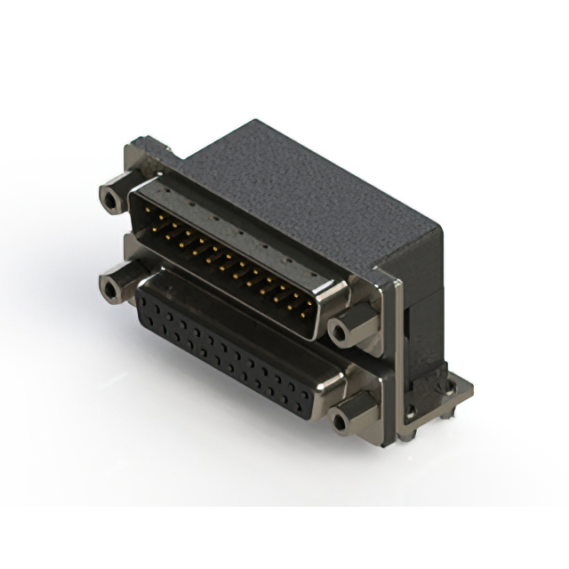 CONN D-SUB PLG/RCPT 25P R/A SLDR