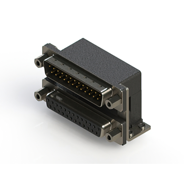 CONN D-SUB PLG/RCPT 25P R/A SLDR
