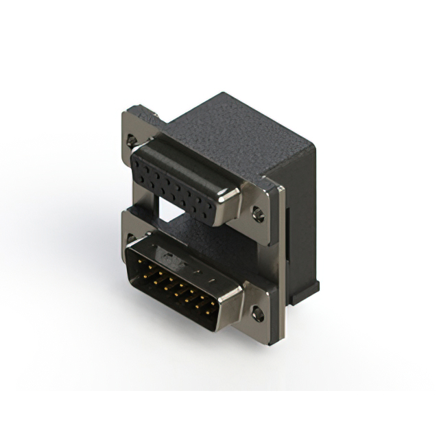 CONN D-SUB RCPT/PLG 15P R/A SLDR