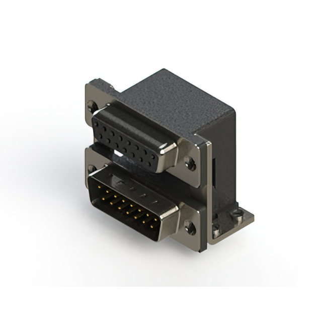 CONN D-SUB RCPT/PLG 15P R/A SLDR