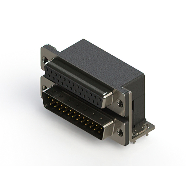 CONN D-SUB RCPT/PLG 25P R/A SLDR