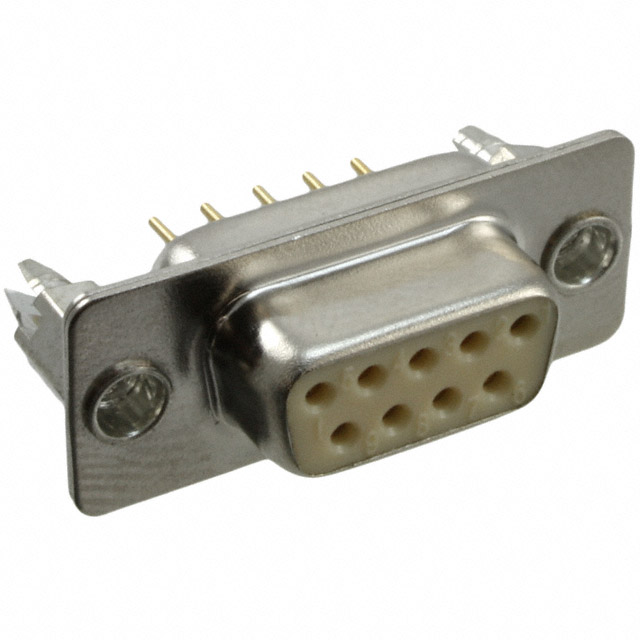 CONN D-SUB RCPT 9POS PNL MT SLDR