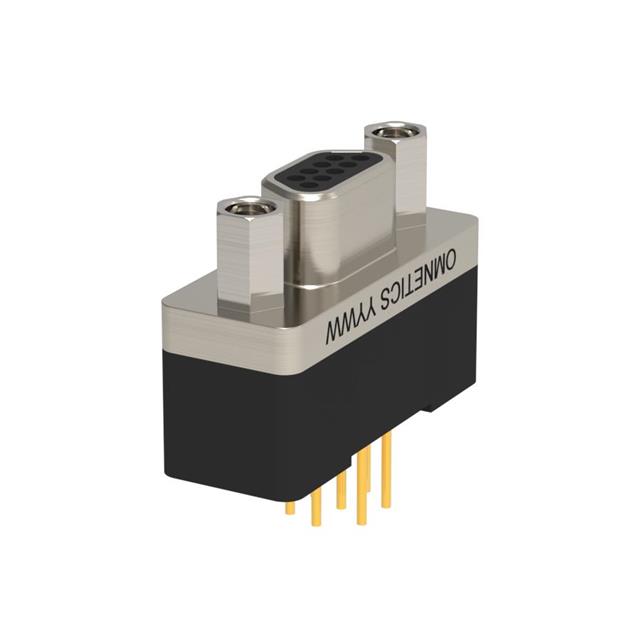 CONN MICRO-D PLUG 9POS VERT SLDR
