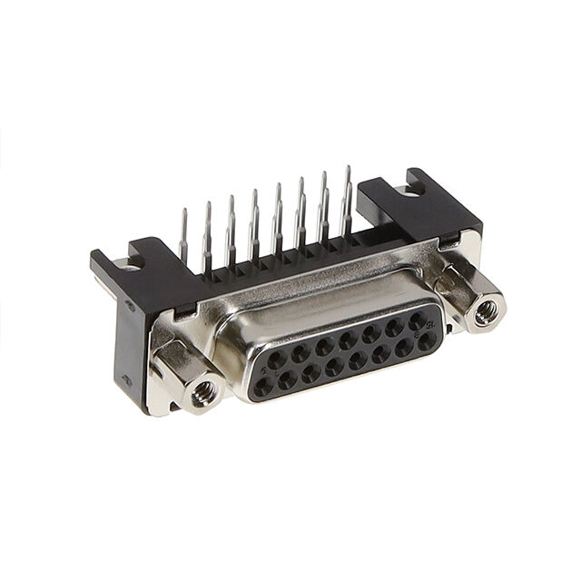 D-SUB, PCB SIDE, RIGHT, 15 POS,