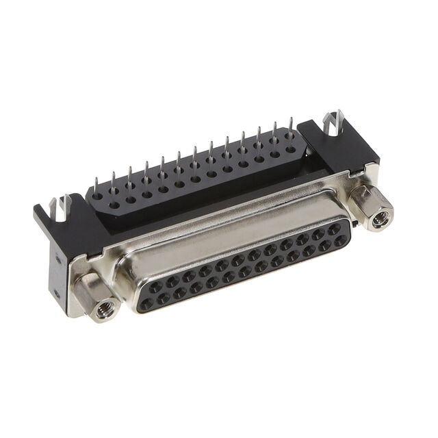 D-SUB, PCB SIDE, RIGHT, 25 POS,