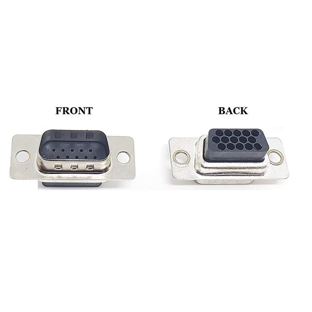 CONN D-SUB HD PLUG 15POS CRIMP