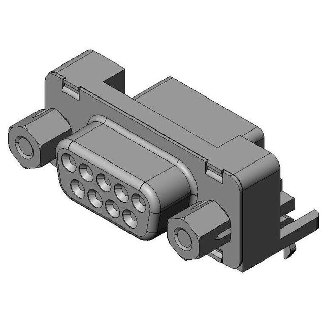 CONN D-SUB RCPT 9POS R/A SOLDER