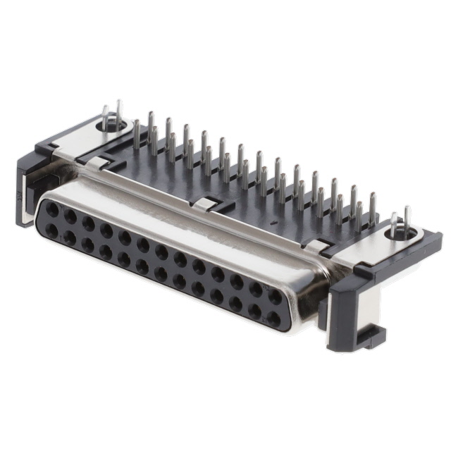 CONN D-TYPE RCPT 26POS R/A SLDR