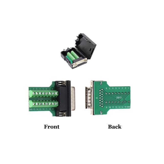 CONN D-SUB RCPT 15POS TERM BLK