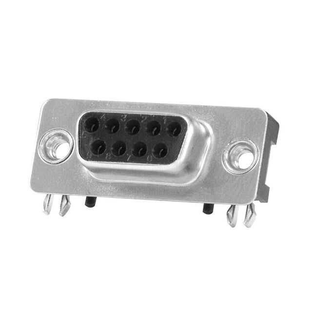 CONN D-SUB RCPT 25P SMD R/A SLDR