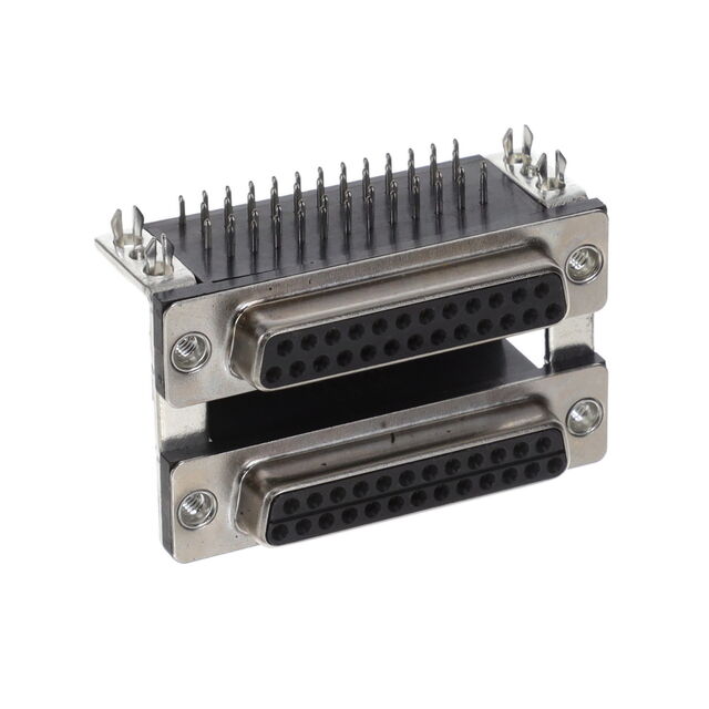 CONN D-SUB RCPT 25POS R/A SLDR