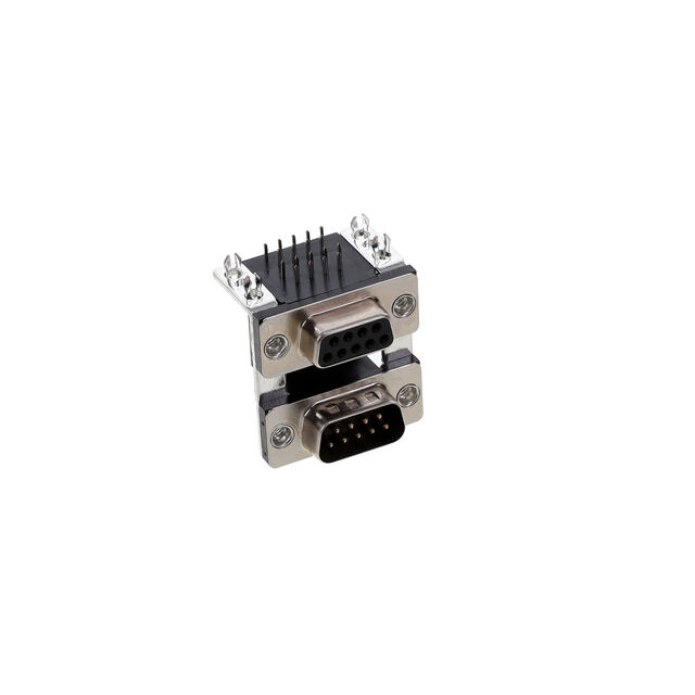 CONN D-SUB PLUG/RCPT 9P R/A SLDR