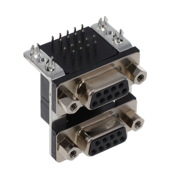 CONN D-SUB RCPT 9POS R/A SLDR