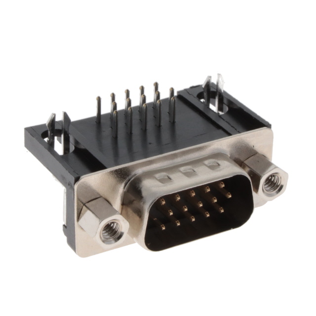 CONN D-SUB HD PLG 15POS R/A SLDR