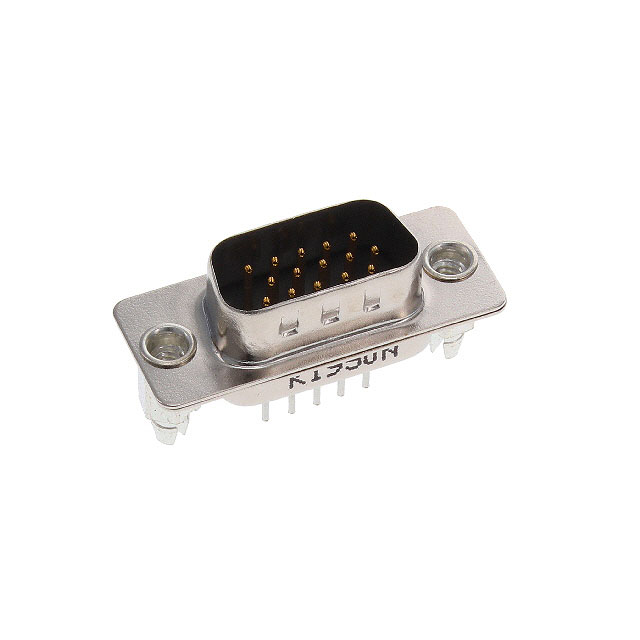 CONN D-SUB HD PLUG 15P VERT SLDR