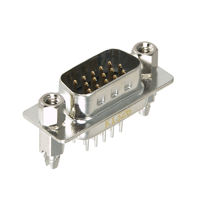 CONN D-SUB HD PLUG 15P VERT SLDR