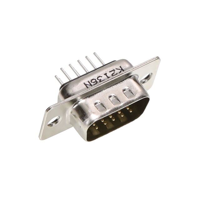 CONN D-SUB HD PLUG 15P VERT SLDR