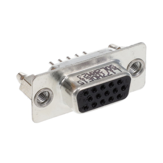 CONN D-SUB HD RCPT 15P VERT SLDR
