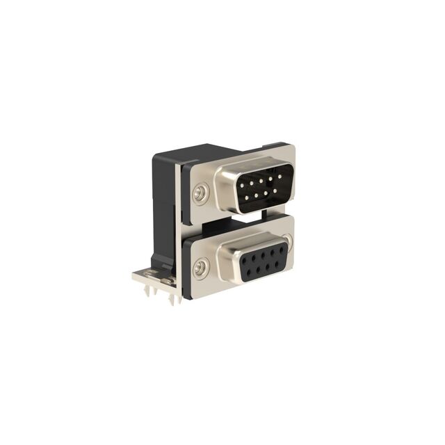CONN D-SUB PLUG/RCPT 9P R/A SLDR