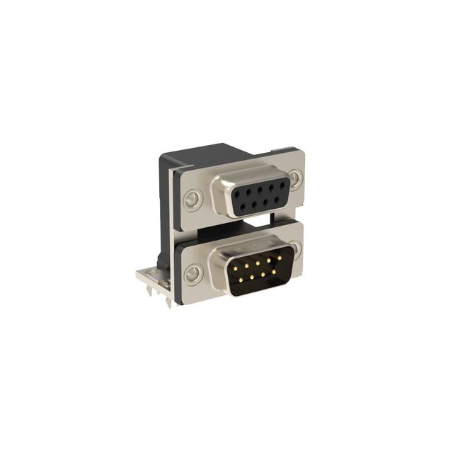 CONN D-SUB PLUG/RCPT 9P R/A SLDR