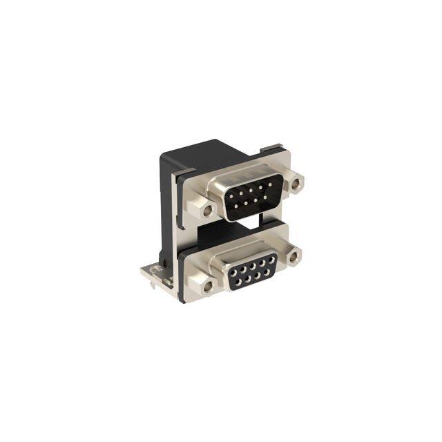 CONN D-SUB PLUG/RCPT 9P R/A SLDR