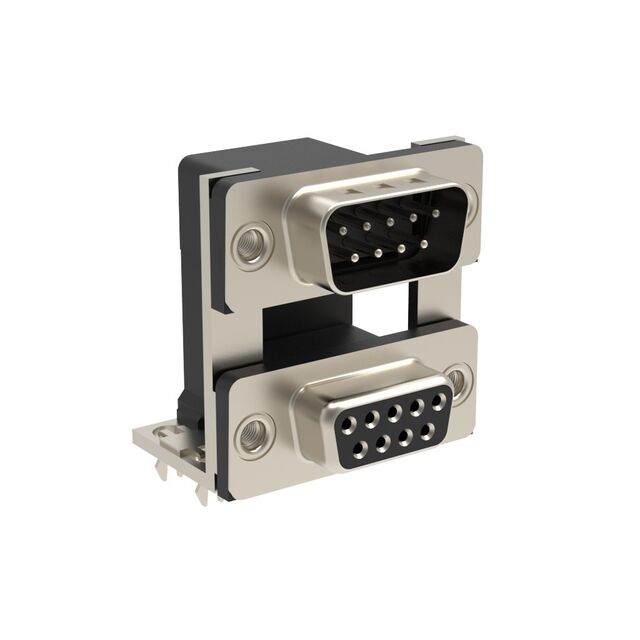 CONN D-SUB PLUG/RCPT 9P R/A SLDR