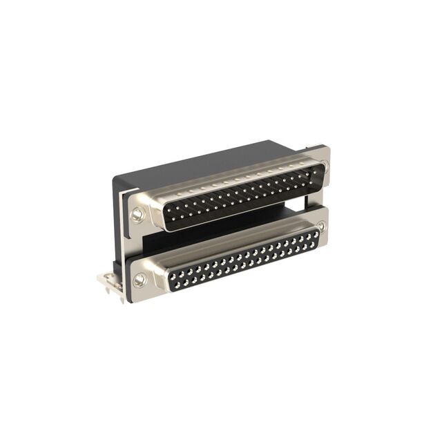 CONN D-SUB PLG/RCPT 37P R/A SLDR