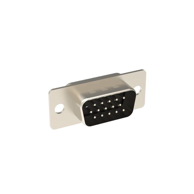CONN D-SUB HD PLUG 15P VERT SLDR