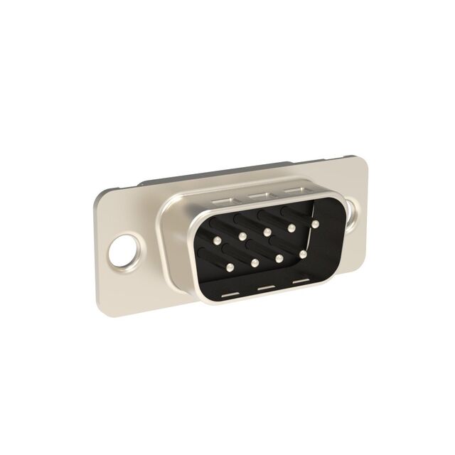 CONN D-SUB PLG 9POS PNL MNT SLDR