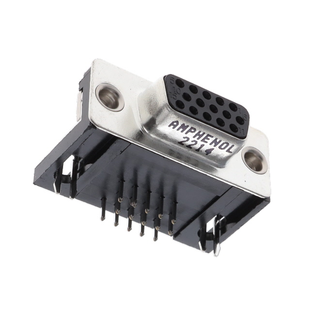 CONN D-SUB HD RCPT 15P R/A SLDR
