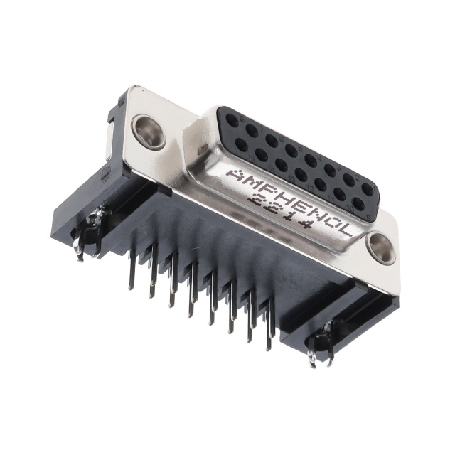 CONN D-SUB RCPT 15POS R/A SOLDER