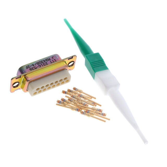 CONN D-SUB PLG 15P PNL MNT CRIMP