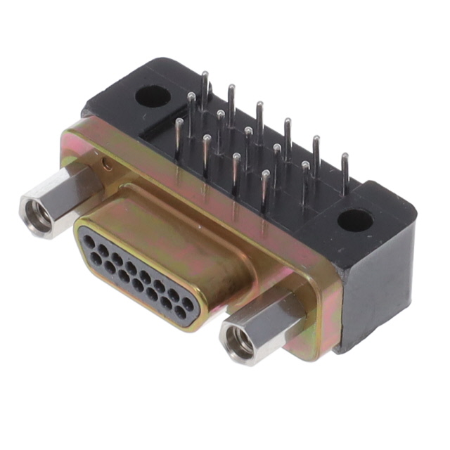 CONN MICRO-D PLUG 15POS R/A SLDR